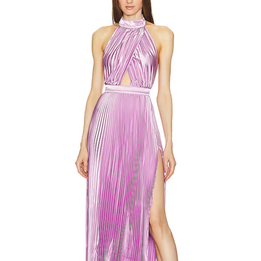 L’IDEE Renaissance Split Gown in Violet